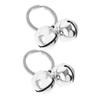 VICASKY 2-Piece Metal Bells for Dog and Cat Collars, Decorative Lightweight Pet Charms view 1