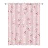 Wildflower Blackout Curtains, Cute Pink Flower Curtains for Bedroom, Living Room, or Kids’ Room, 2-Piece Set, H175 x W140 cm view 3