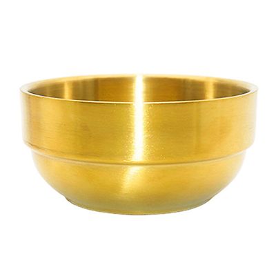 PartyKindom Gold Stainless Steel Shaving Bowl for Men