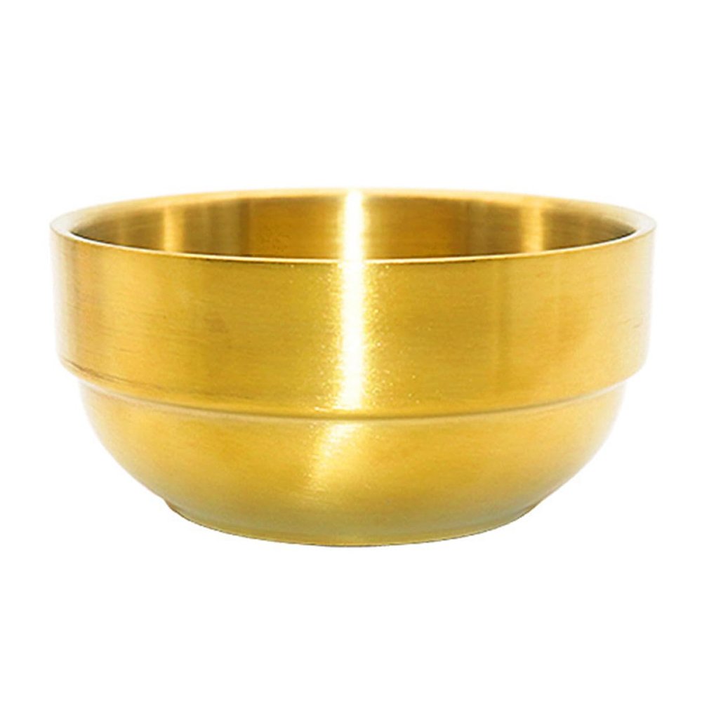PartyKindom Gold Stainless Steel Shaving Bowl for Men