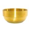 PartyKindom Gold Stainless Steel Shaving Bowl for Men view 1