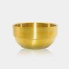 PartyKindom Gold Stainless Steel Shaving Bowl for Men view 2