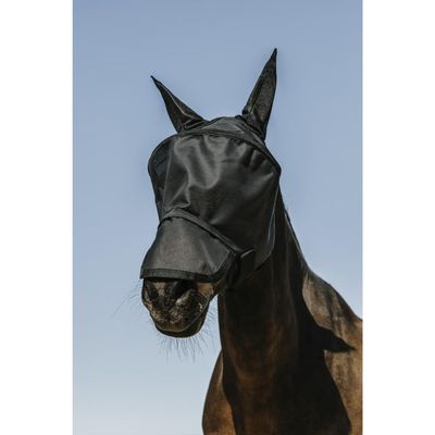 EKKIA Equithème Protec Fly Mask, Black, Size L