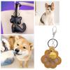Fenteer Pet Memorial Keychain with Hair Holder, Cute Dog Paw Design, Yellow view 3