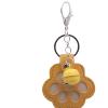 Fenteer Pet Memorial Keychain with Hair Holder, Cute Dog Paw Design, Yellow view 4