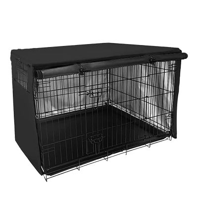Qizeroty Dog Crate Cover, Waterproof Oxford Fabric