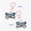 Pet ID Tags, Fractal Wave Future City, Personalized Dog and Cat Tags, Bone-Shaped Acrylic, Light Pink, Small view 2