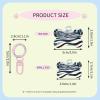 Pet ID Tags, Fractal Wave Future City, Personalized Dog and Cat Tags, Bone-Shaped Acrylic, Light Pink, Small view 3