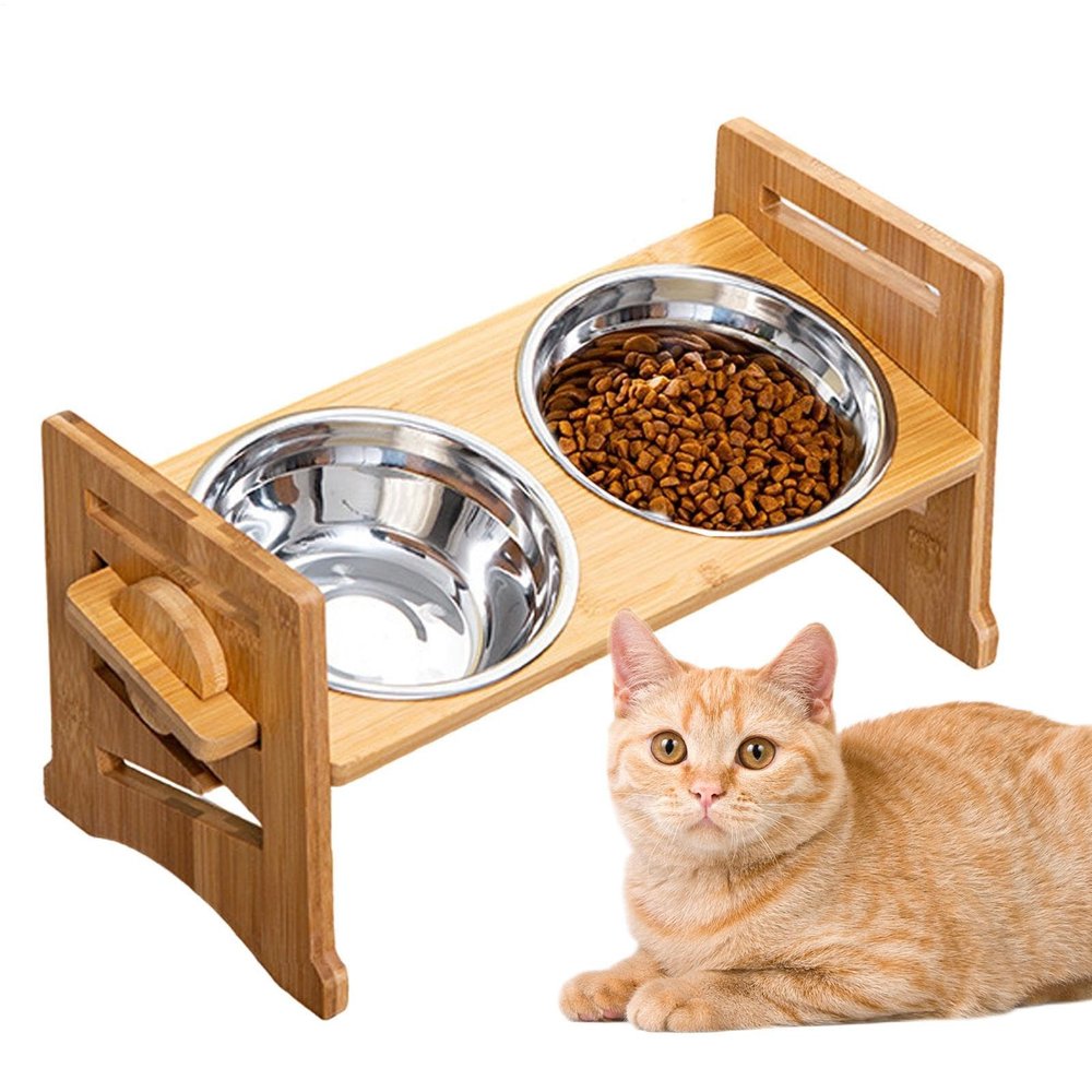 Elevated Dog Bowl Feeding Station for Food and Water