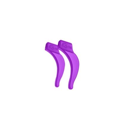 Non-Slip Silicone Eyeglass Ear Grips, 10 Purple