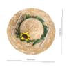 Abaodam Pet Sun Hat with Sunflower Design view 2