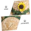 Abaodam Pet Sun Hat with Sunflower Design view 3