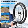 Folding Lightweight Sport Self-Propelled Wheelchair with Aluminum Alloy Frame, Hand Brake, Quick-Release Wheels and Storage Bag view 3