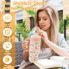 VAVPUP Stainless Steel Whale Tumbler with Handle, 710 mL, Pink view 3