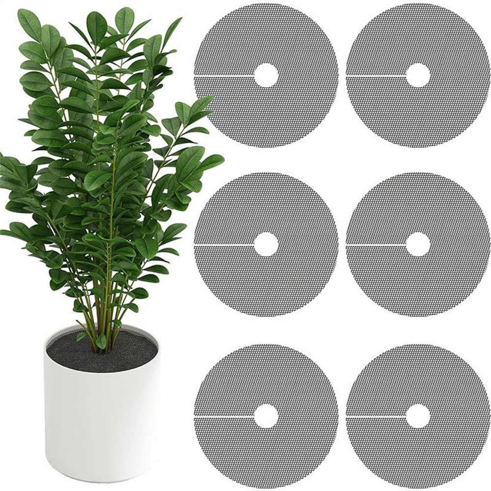 Cut-to-Size Plant Pot Cover Mesh Barrier for Indoor and Outdoor Use