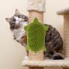 Self-Care Cat Brush | Corner Brush for Cats - 203 Tooth Silicone Comb Strap view 2