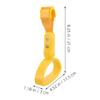 CIYODO Semicircular Safety Grab Handles, 2-Pack, ABS, Yellow view 2