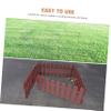 Turtle Exercise Pen with DIY Structure, 4 Pieces, PVC, Coffee view 3