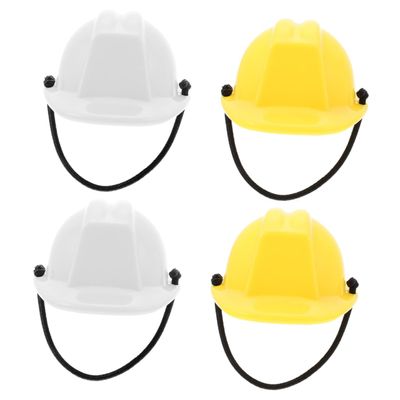 BESTonZON 4-Piece Set of Lightweight Plastic Lizard Hats with Hanging Straps