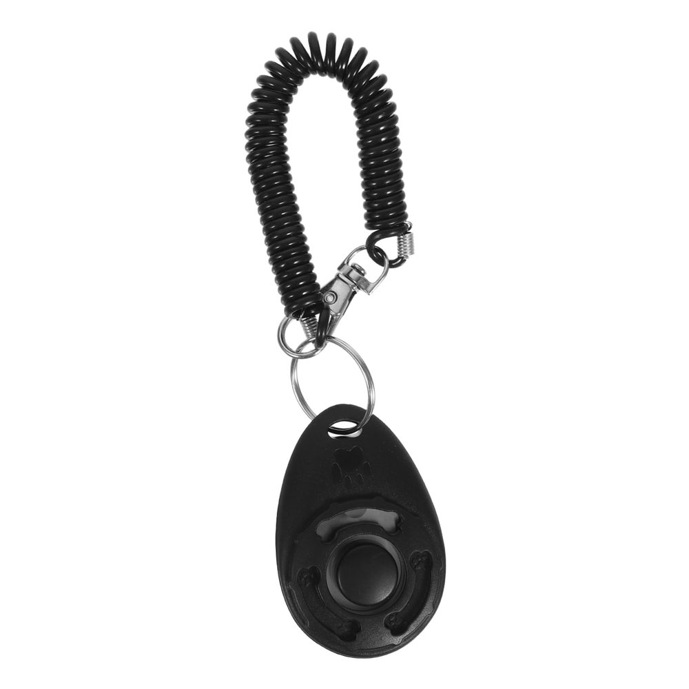 ibasenice Portable Dog Clicker with Whistle and Elastic Wrist Strap