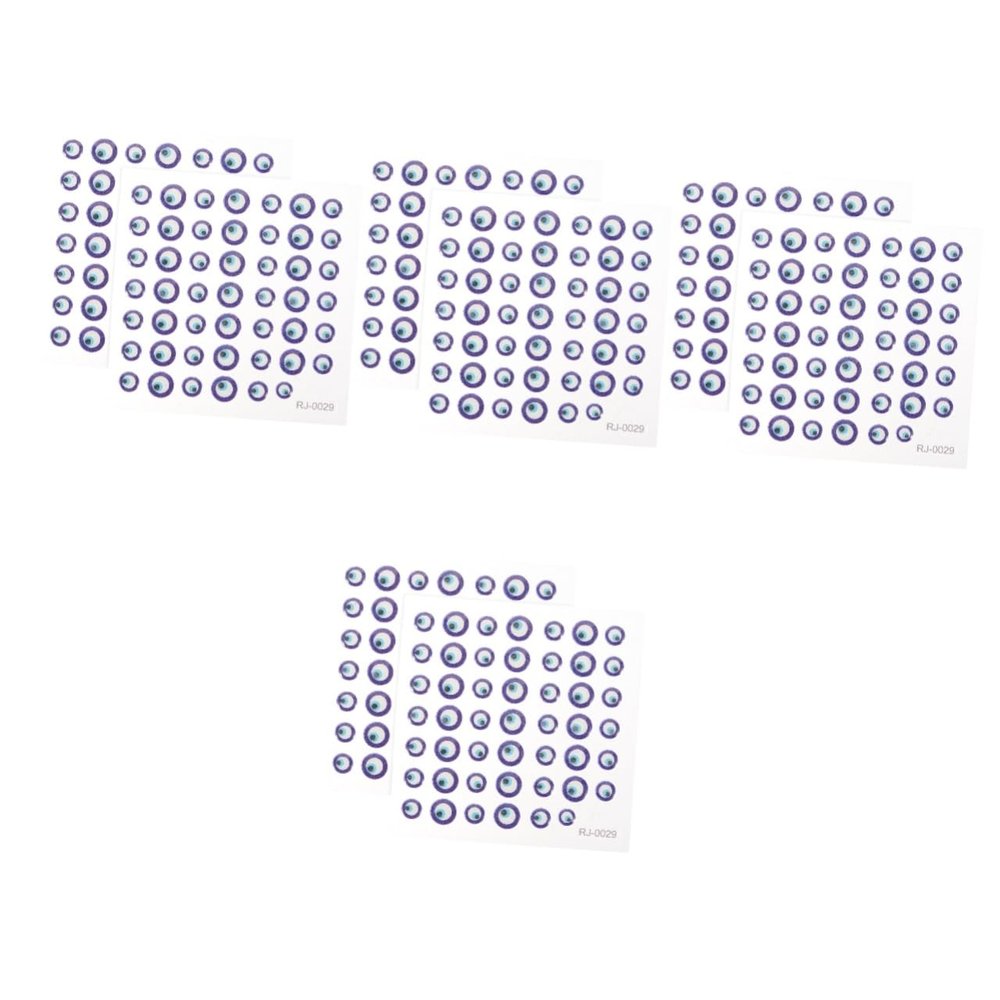 LIFKOME 4 Sets Evil Eye Self-Adhesive Nail Stickers
