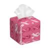 Square Foldable Tissue Box Cover with Pink Bow Print view 1