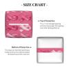 Square Foldable Tissue Box Cover with Pink Bow Print view 4