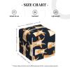 Square Foldable Tissue Box with Cute Goat Pattern, PVC Leather view 2