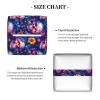 Square Foldable Tissue Box with Vintage Floral Skull Print view 4