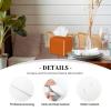 Square Foldable Tissue Box Cover, Modern PVC Leather Cube Holder view 3