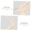 Golden Double-Leaf Headband for Bridesmaids view 3