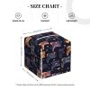 Square Foldable Tissue Box Cover, Modern PVC Leather Cube Box, Home Decor for Bathroom, Nightstand, Office, Desk, Car, or Tabletop view 2