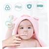 DEARMAMY 3-Piece Silicone Finger Toothbrushes for Toddlers, Ergonomic Design, Blue and White, 3 pcs × 3 view 4