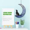 Alipis 4-Piece Colorful Moon and Dog Window Hanging Decorations view 3