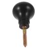 Round Solid Wood Cane Handle with Connecting Screw, 1 pc. view 1