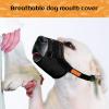 ARYIMYDP Muzzle for Medium and Large Dogs, Nylon Mesh, Breathable, Adjustable Straps, Black-XL view 3