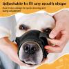 ARYIMYDP Muzzle for Medium and Large Dogs, Nylon Mesh, Breathable, Adjustable Straps, Black-XL view 4