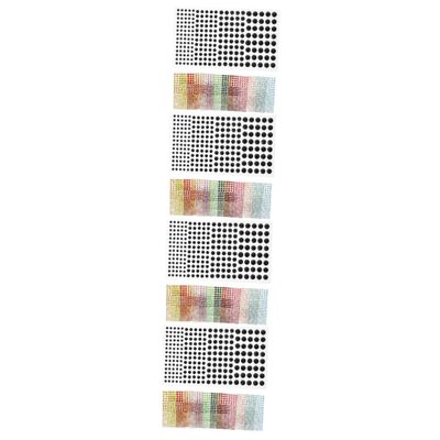 TOVINANNA 4 Sets Self-Adhesive Rhinestones for Face Makeup, Sparkling Face Jewels for Festivals, Carnivals and DIY Crafts, Safe and Skin-Friendly, 12 Sheets x 4