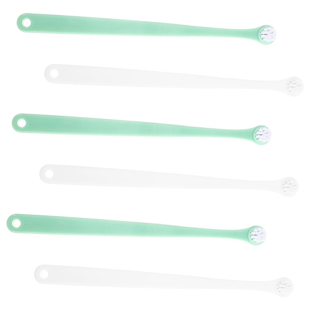 TOYANDONA 6-Pack Plastic Pet Toothbrushes