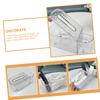 Mobestech Transparent Rectangular Tissue Box Holder, PET and Steel view 3