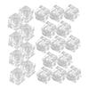 GLEAVI 50-Piece Transparent Reusable Fake Ice Cubes for Weddings, Parties and Photography, Irregular Shape, Realistic Appearance view 1