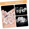 GLEAVI 50-Piece Transparent Reusable Fake Ice Cubes for Weddings, Parties and Photography, Irregular Shape, Realistic Appearance view 4