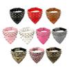 LYVQZPWLR Basic Leather Dog Collar with Bandana, Golden Brown, Medium view 2