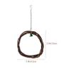 Toddmomy Apple Wood Bird Swing with Bell view 2