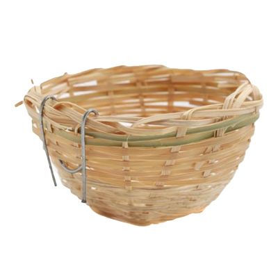 Budgie Nest Box - Natural Handwoven Finch Nest