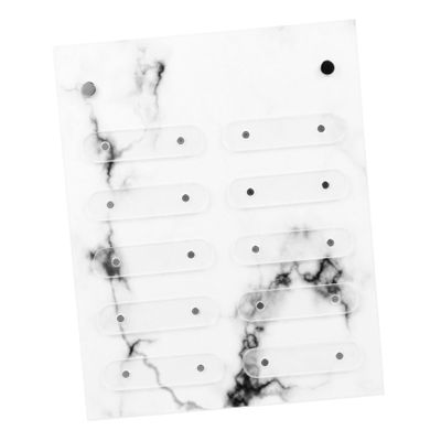 Removable Acrylic Nail Art Color Cards with Marble Texture