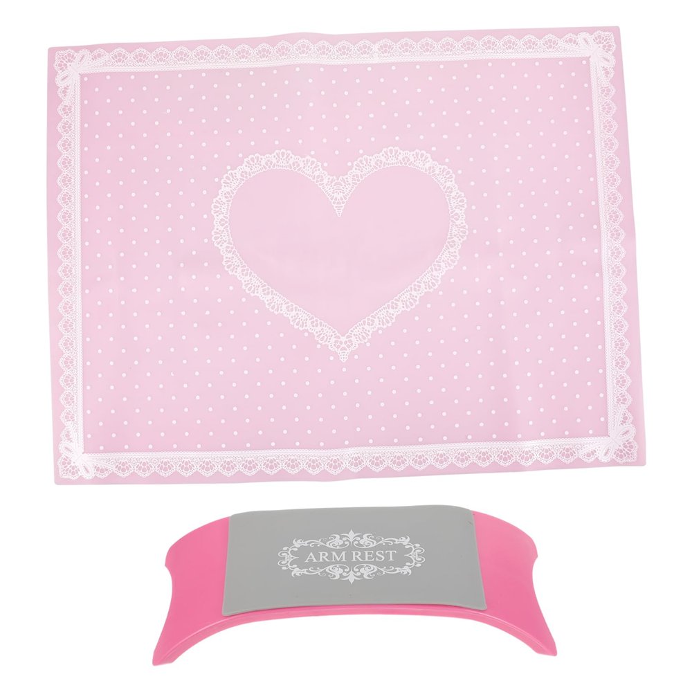 Pink Silicone Handrest Cushion Set for Manicure and Nail Art