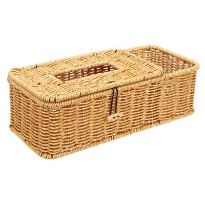 Multipurpose Tissue Holder with Compartment, PP, Simple Design
