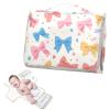 Reusable Cartoon Baby Changing Mat with Pillow and Wipe Pocket view 2