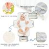 Chic Calla Lily Lemon Yellow and Light Green Reusable Portable Changing Pad with Wipe Pocket view 3